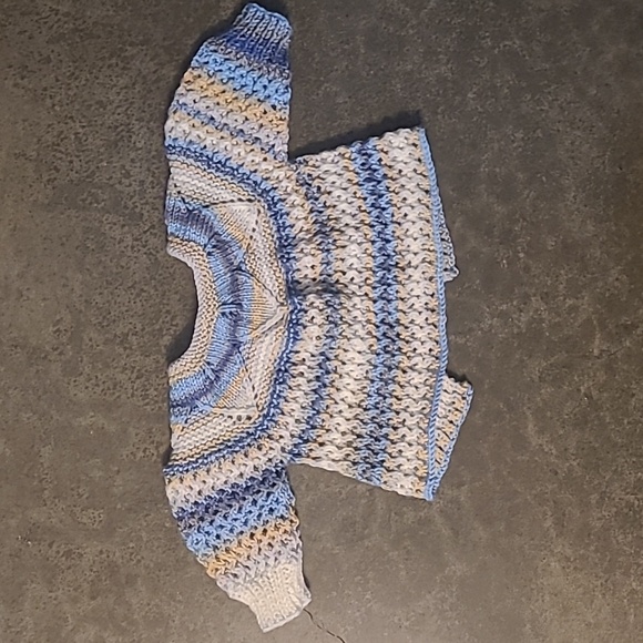 BOHO HANDMADE KNIT BABY CARDIGAN SWEATER - Picture 7 of 7